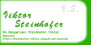 viktor steinhofer business card
